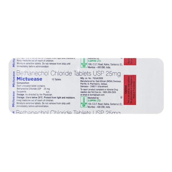 MICTUEASE 25mg Tablet 10's