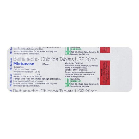 MICTUEASE 25mg Tablet 10's