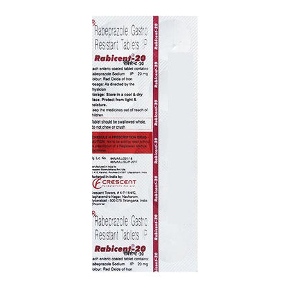 RABICENT 20mg Tablet 10's