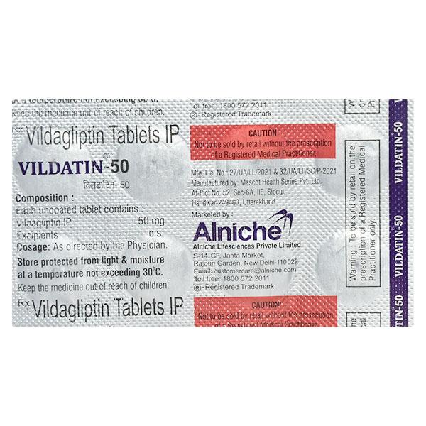 VILDATIN 50 Tablet 10's