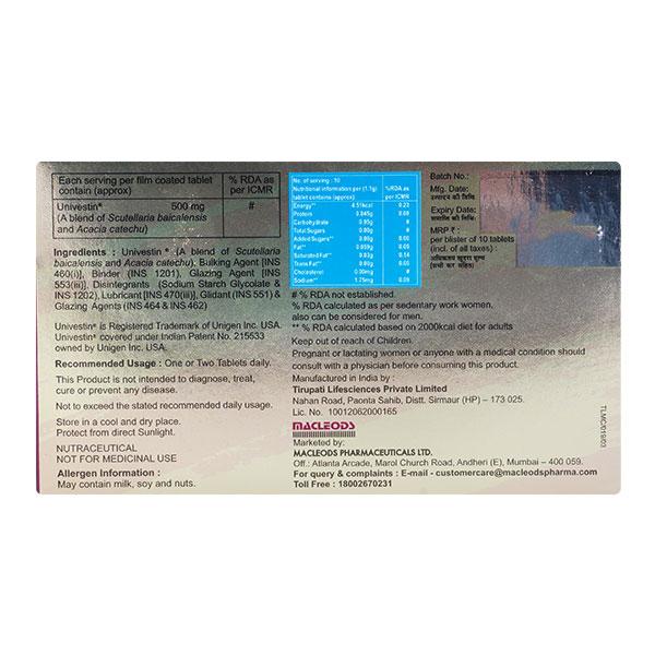 Macvestin 500mg Tablet 10'S