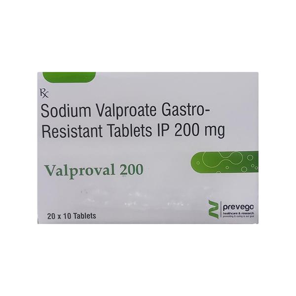 VALPROVAL 200 Tablet 10's