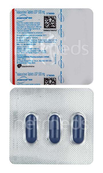 Zimivir 500mg Tablet 3'S