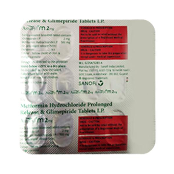 Amaryl M 2mg Tablet 15'S
