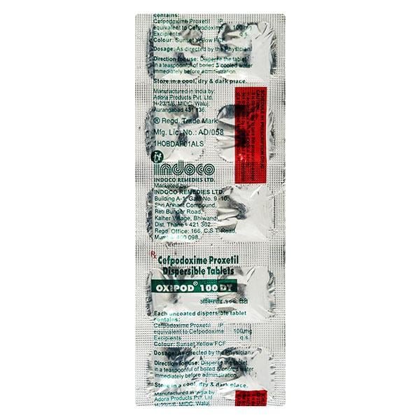 Oxipod DT 100mg Tablet 10'S