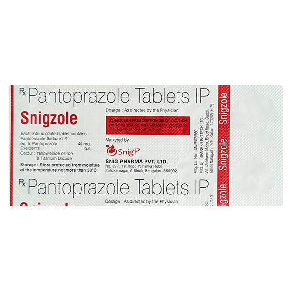 SNIGZOLE 40mg Tablet 10's
