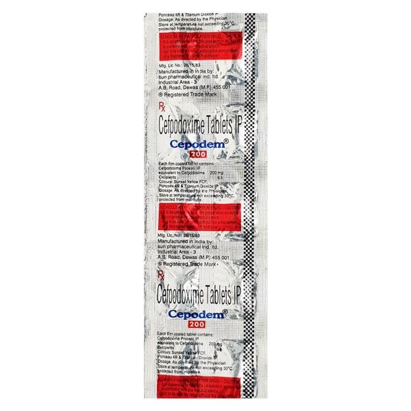 Cepodem 200mg Tablet 10'S