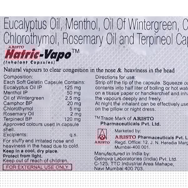 Hatric Vapo Capsule 10'S