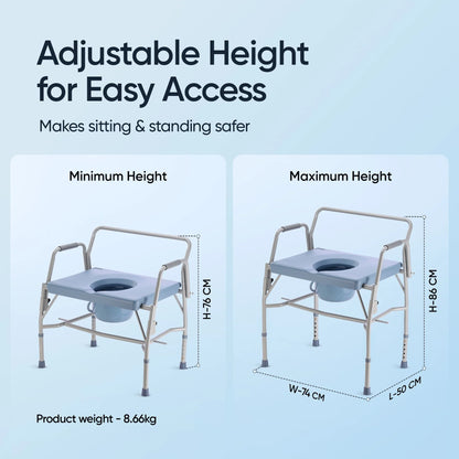 Frido Heavy Duty Commode Chair