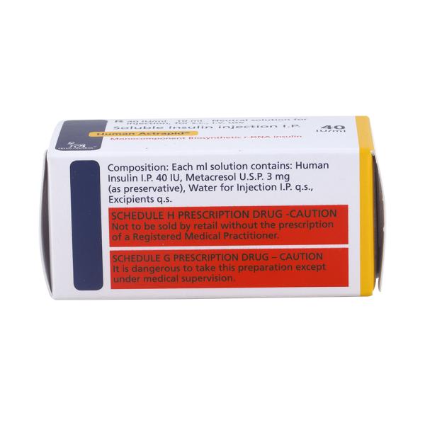 Human Actrapid 40IU Injection 1X10ml