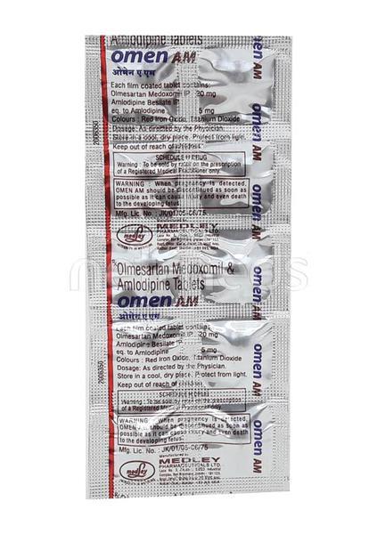 Omen AM 20mg Tablet 10'S