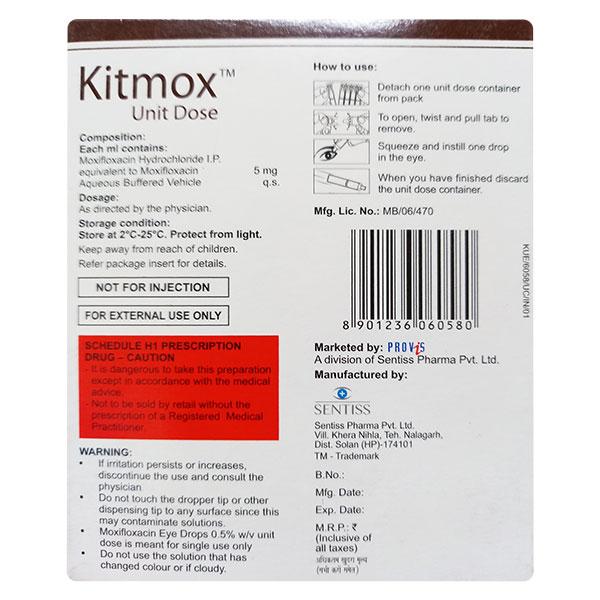 KITMOX UNIT DOSE Eye Drops 10X0.4ml