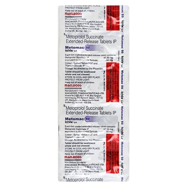 Metomac 50mg Tablet 10'S