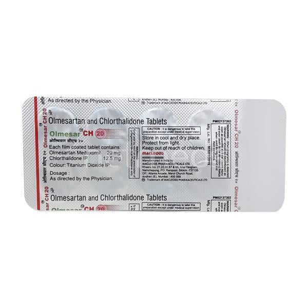 Olmesar CH 20mg Tablet 10'S