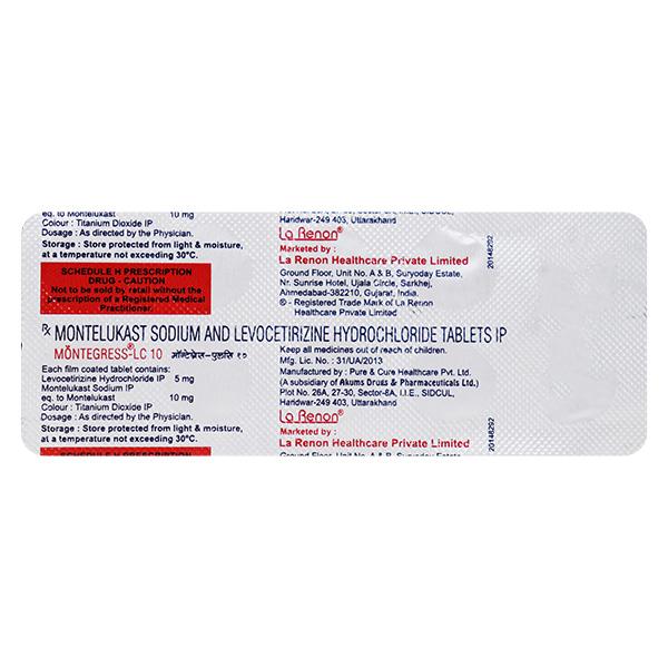 Montegress LC 10mg Tablet 10'S