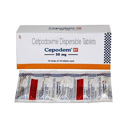 Cepodem DT 50mg Tablet 10'S