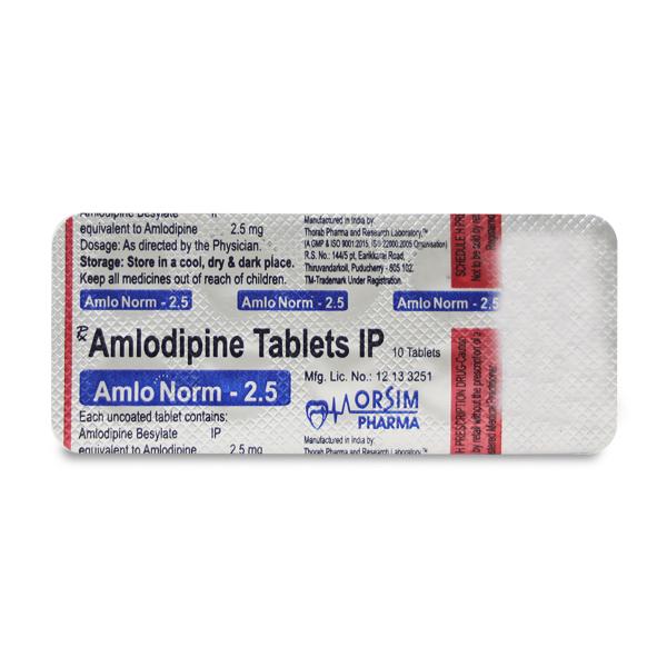 AMLONORM 2.5mg Tablet 10's