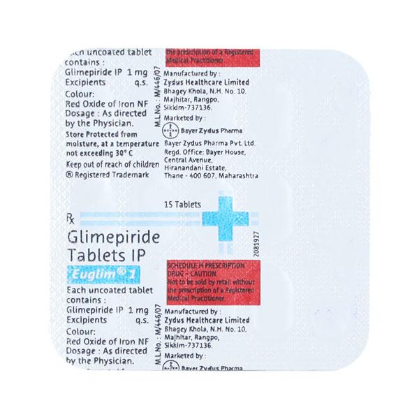 Euglim 1mg Tablet 15'S