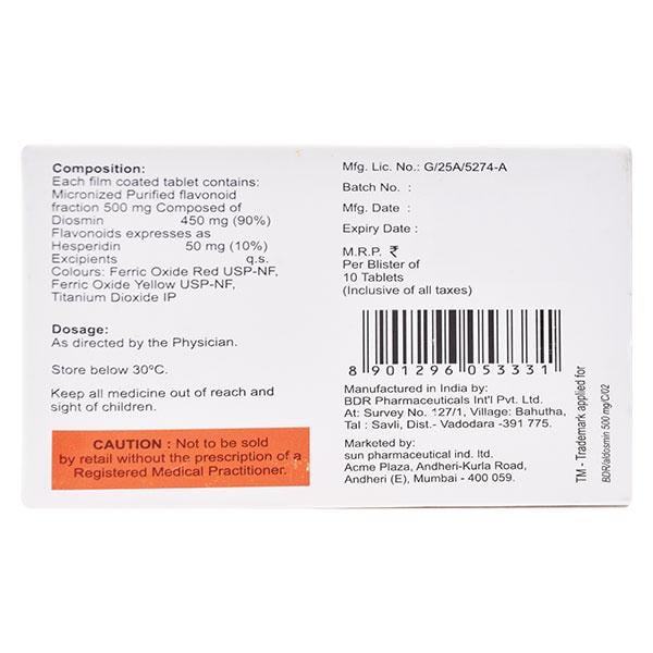 ALDOSMIN 500mg Tablet 10's