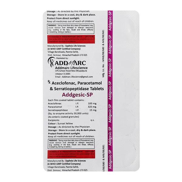 ADDGESIC SP Tablet 10's