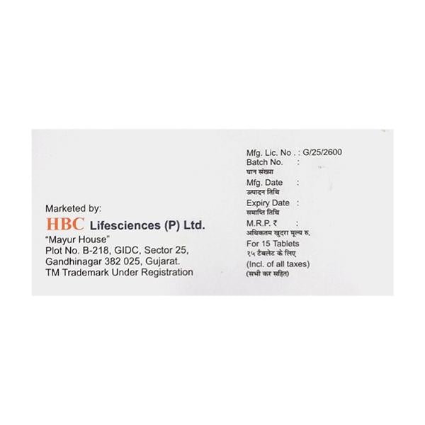 LIPITAB 20 Tablet 15's