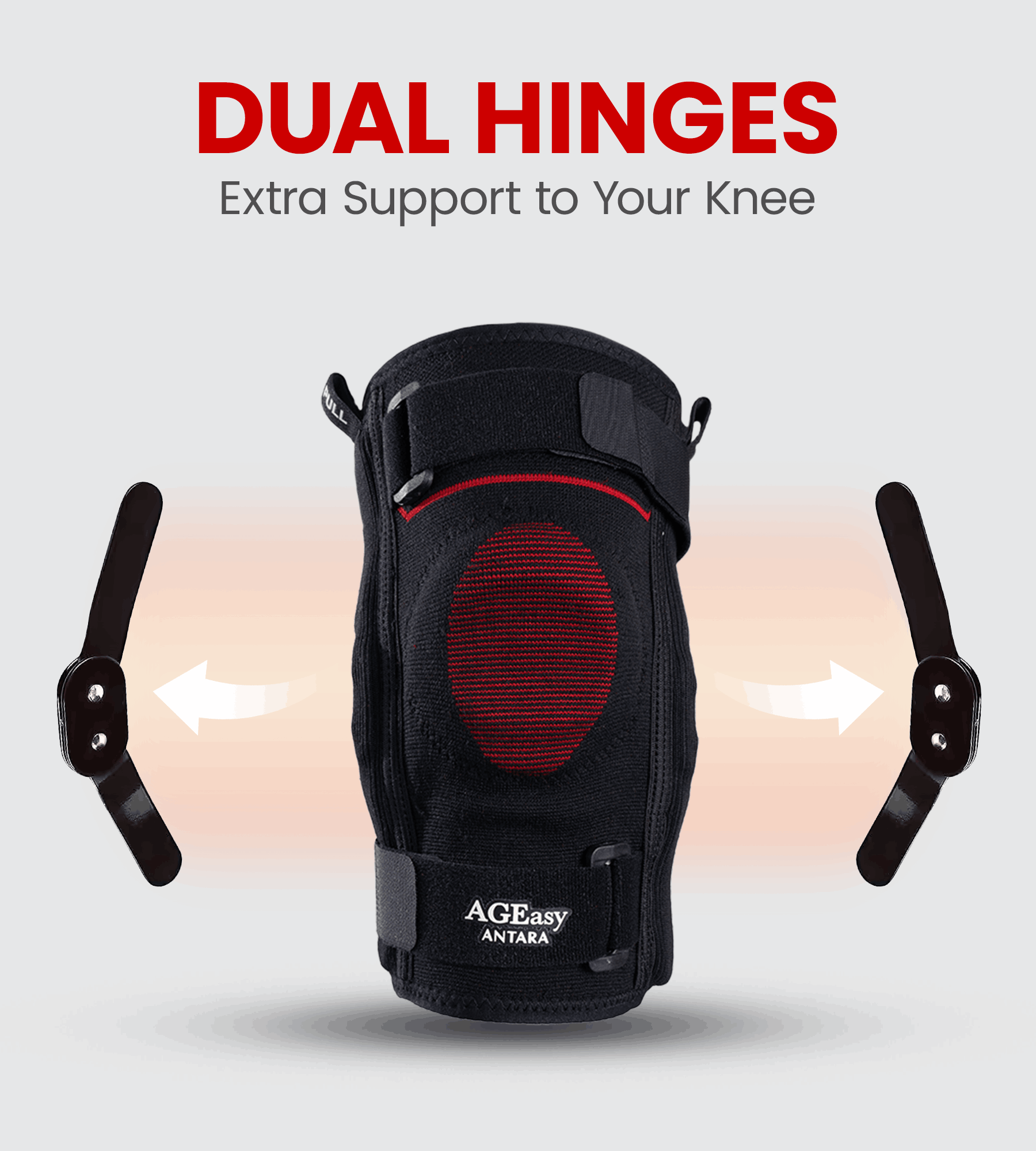 AGEasy Comfort Hinged Knee Brace for Knee Discomfort (Pair)