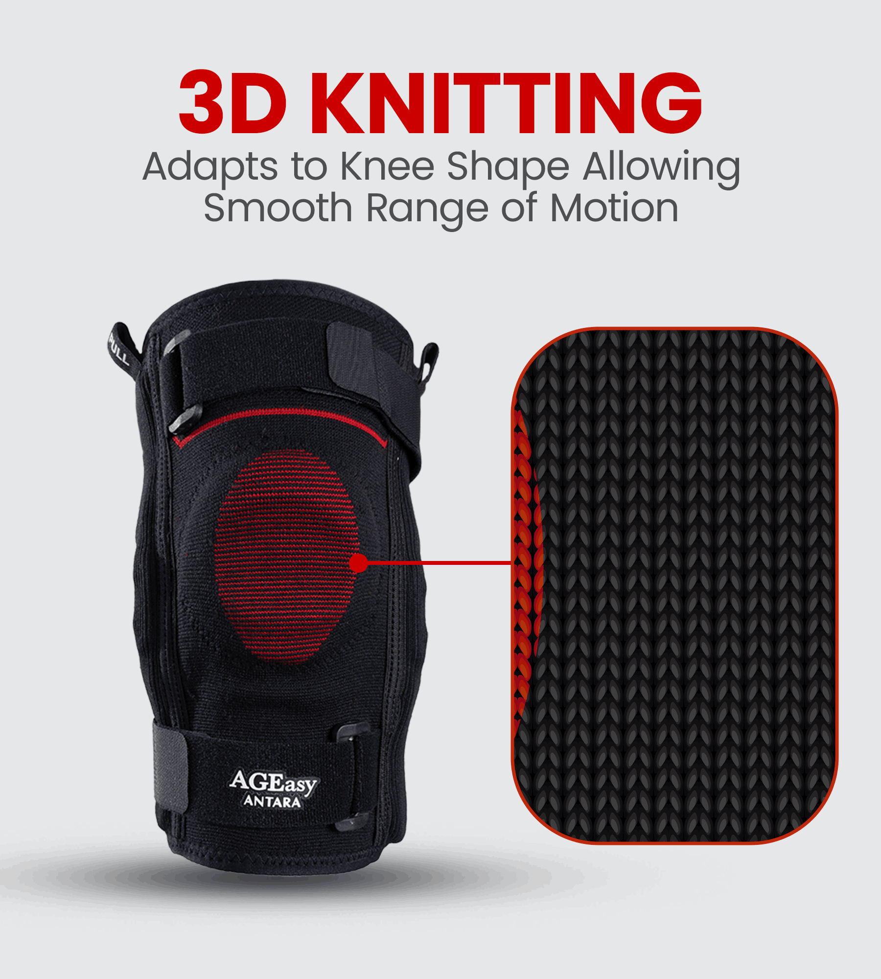 AGEasy Comfort Hinged Knee Brace for Knee Discomfort (Pair)