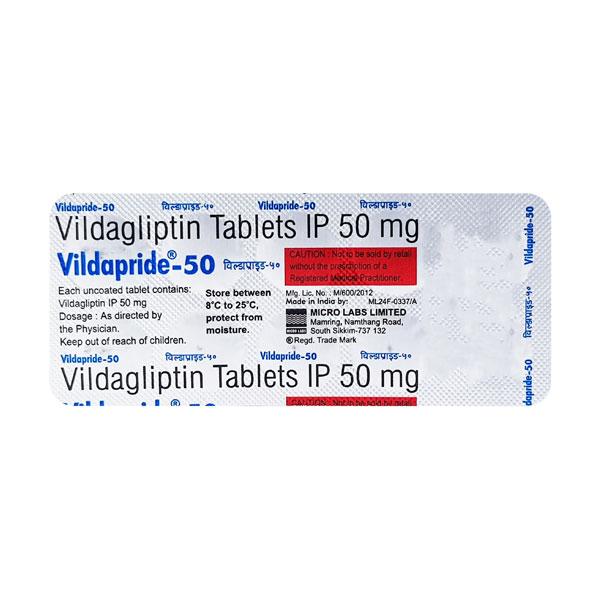 VILDAPRIDE 50 Tablet 15's