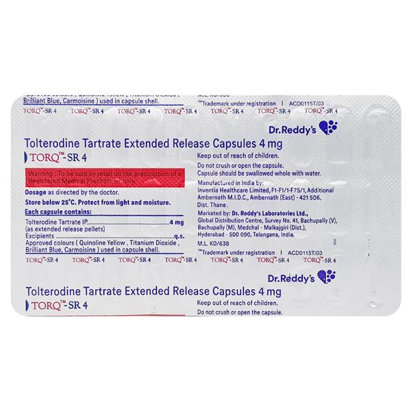 Torq SR 4mg Capsule 30'S