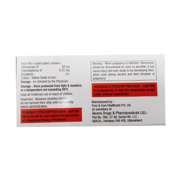 TELCURE CH 6.25 Tablet 15's