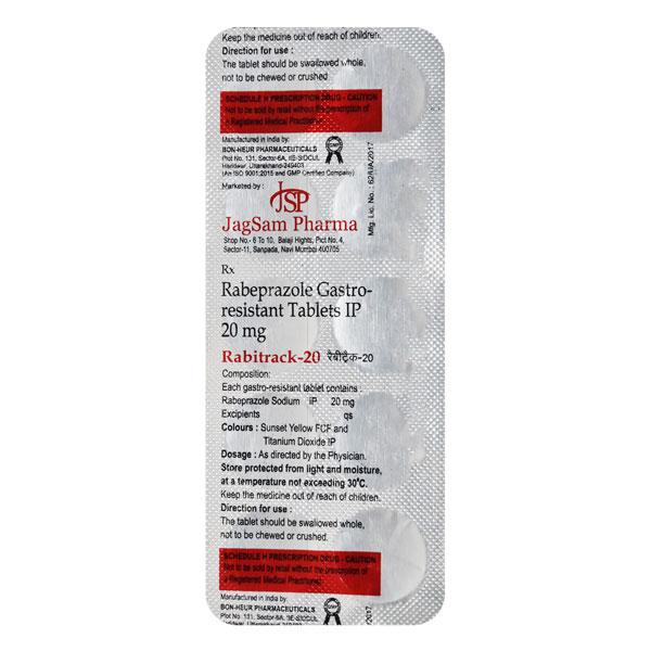 Rabitrack 20Mg Tablet 10's