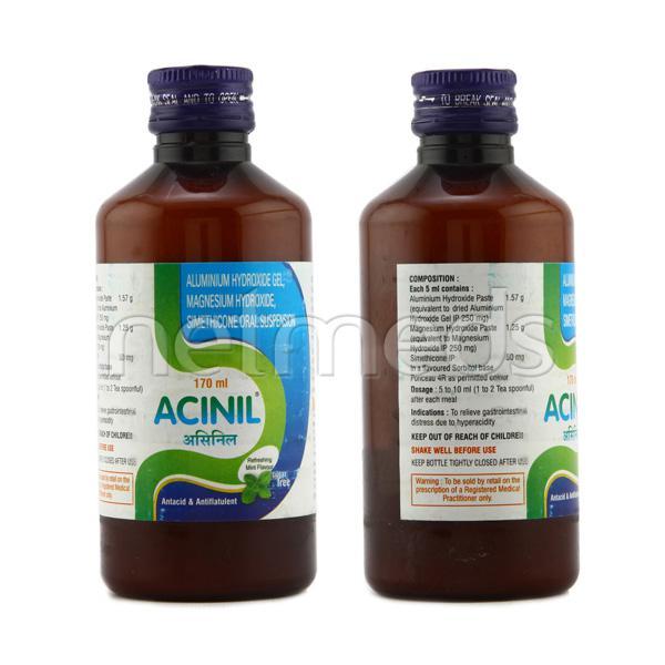 Acinil Sugar Free Mint Flavour Oral Suspension 170ml