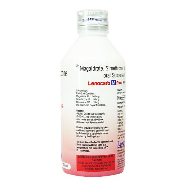 LENOCARB M PLUS Sugar Free Saunf Flavour Oral Suspension 200ml