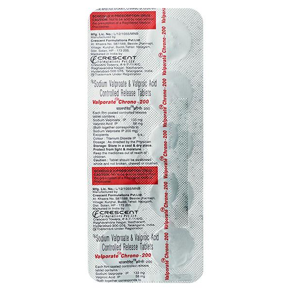 VALPORATE CHRONO 200 Tablet 10's
