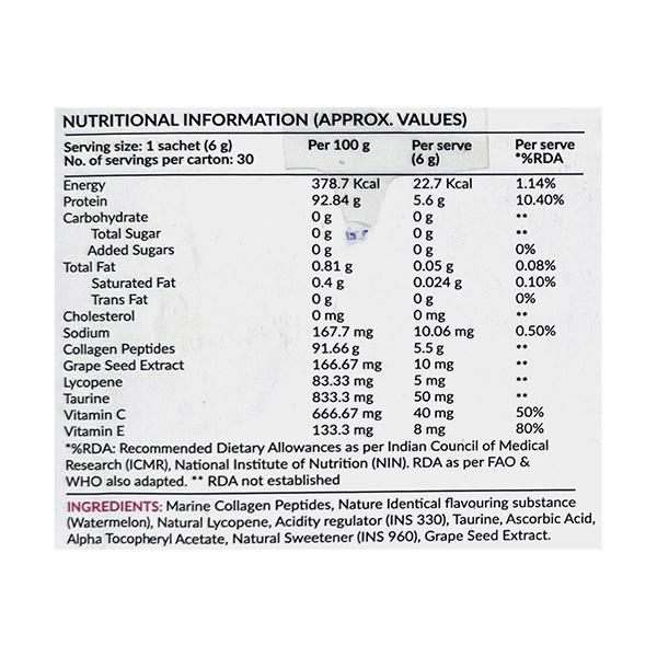 NUTROVA COLLAGEN + ANTIOXIDANTS WATERMELON Sachet 30's