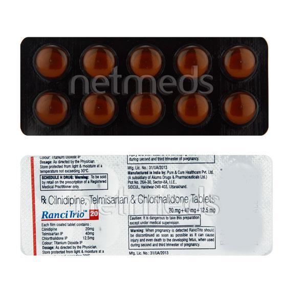 Ranci Trio 20mg Tablet 10'S