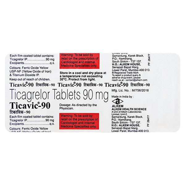 TICAVIC 90mg Tablet 10's