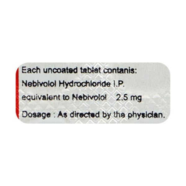 NEBILOC 2.5mg Tablet 15's