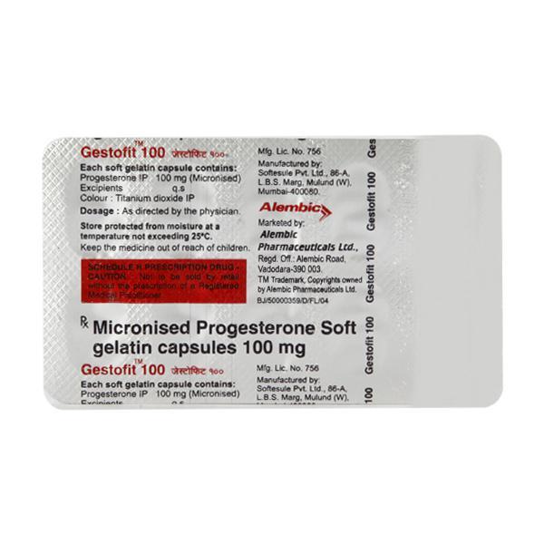Gestofit 100mg Capsule 10'S