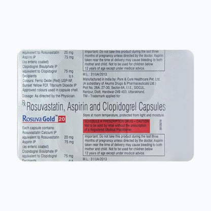 Rosuva Gold 20mg Capsule 10'S