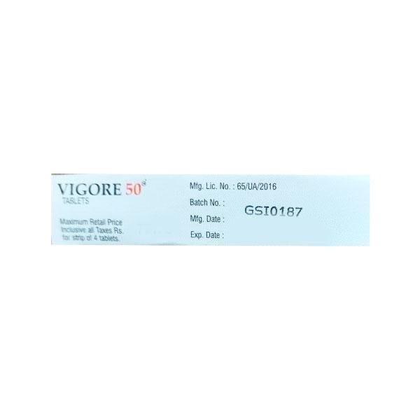 Vigore 50 RED Tablet 4'S