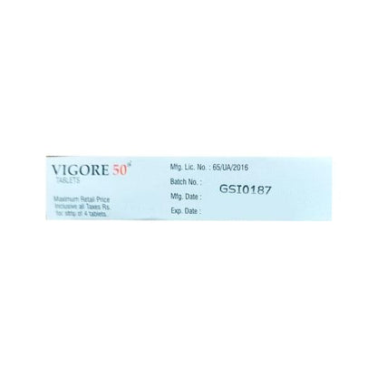 Vigore 50 RED Tablet 4'S