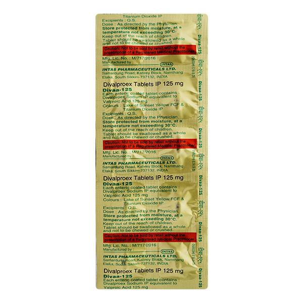 Divaa 125mg Tablet 10'S