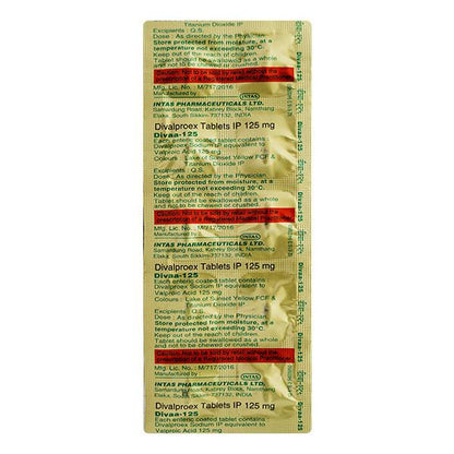 Divaa 125mg Tablet 10'S