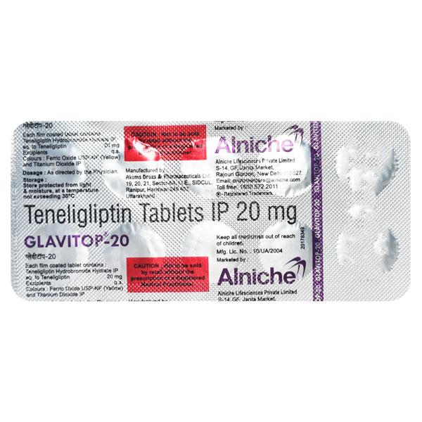 GLAVITOP 20 Tablet 10's