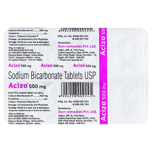 ACIZO 500mg Tablet 10's