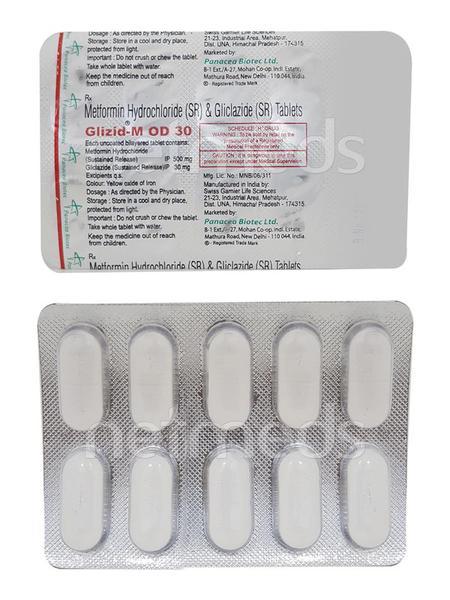Glizid M OD 30mg Tablet 10'S