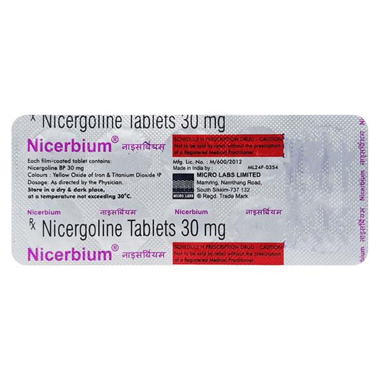 Nicerbium 30mg Tablet 10'S