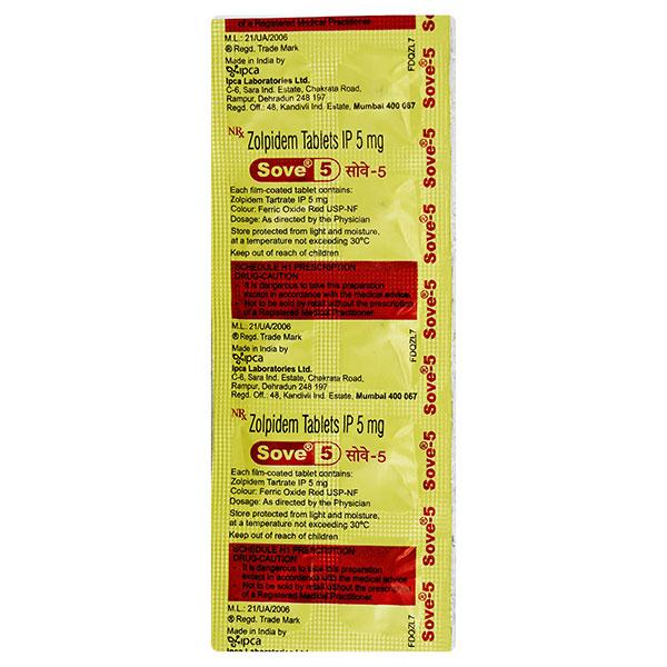 Sove 5mg Tablet 10'S
