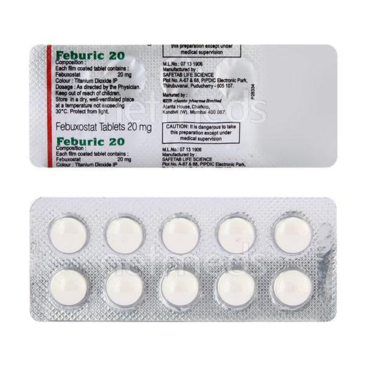 Feburic 20mg Tablet 10'S